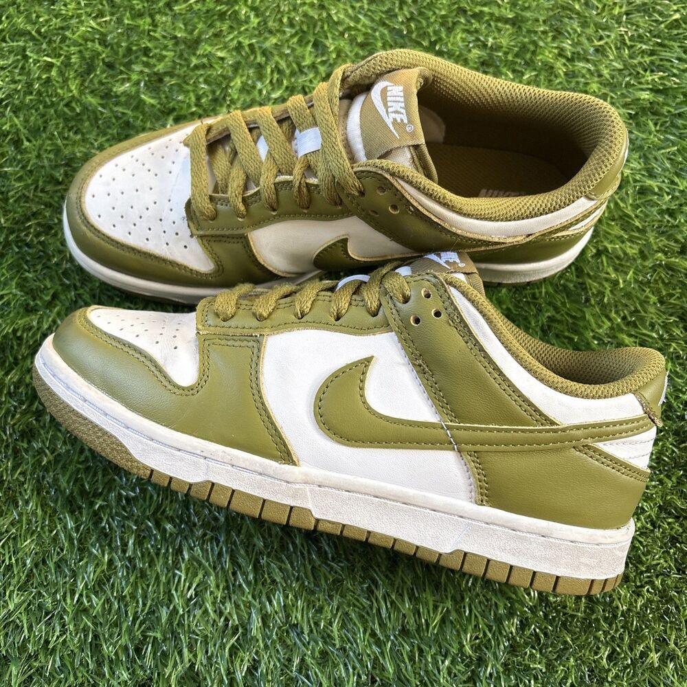 Nike Dunk Low GS Olive Pacific Moss Green Sneaker FB9109-108 Youth Size 5.5Y